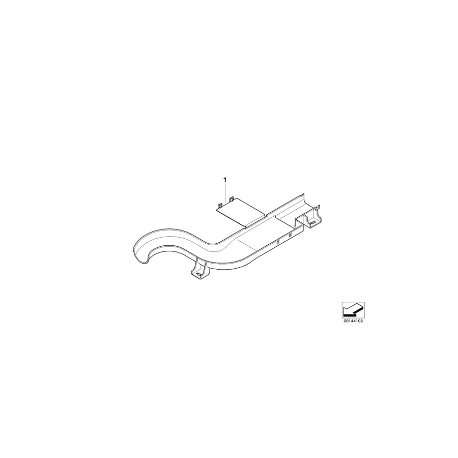 Genuine BMW 61136942907 E85 Wiring Duct, Seat Cross Member (Inc. Z4 2.5i, Z4 M3.2 & Z4 3.0i) | ML Performance US Car Parts
