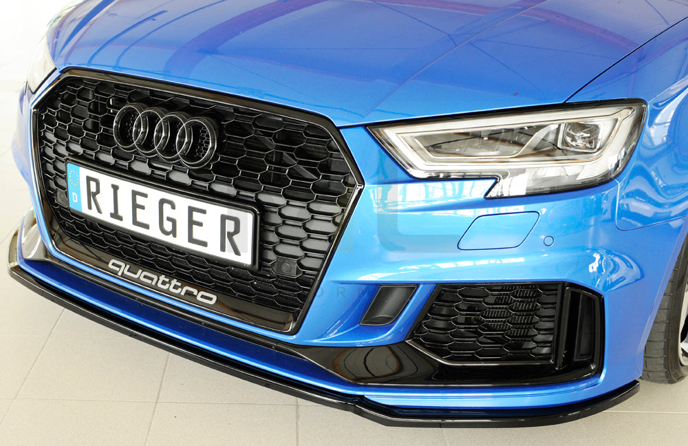 Rieger 00088161 Audi 8V RS3 Front Splitter 7 | ML Performance UK Car Parts