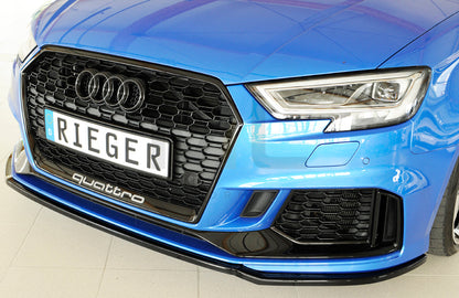 Rieger 00088161 Audi 8V RS3 Front Splitter 7 | ML Performance UK Car Parts