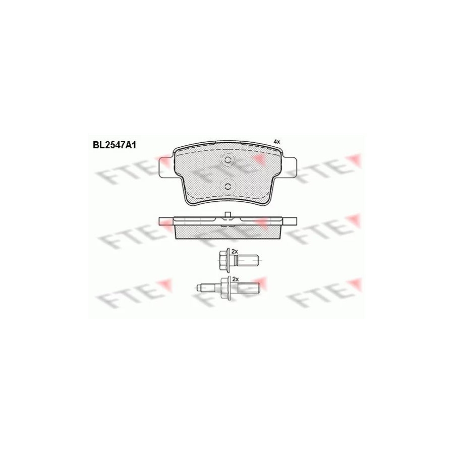 Fte BL2547A1 Brake Pad Set For CitroÃ«n C4 | ML Performance US Car Parts