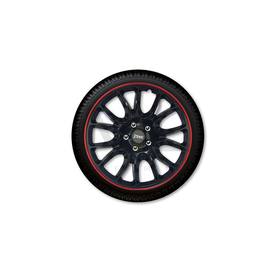 J-TEC Hero, GTR J13175 Wheel trims 13 Inch Black/Red | ML Performance Car Parts