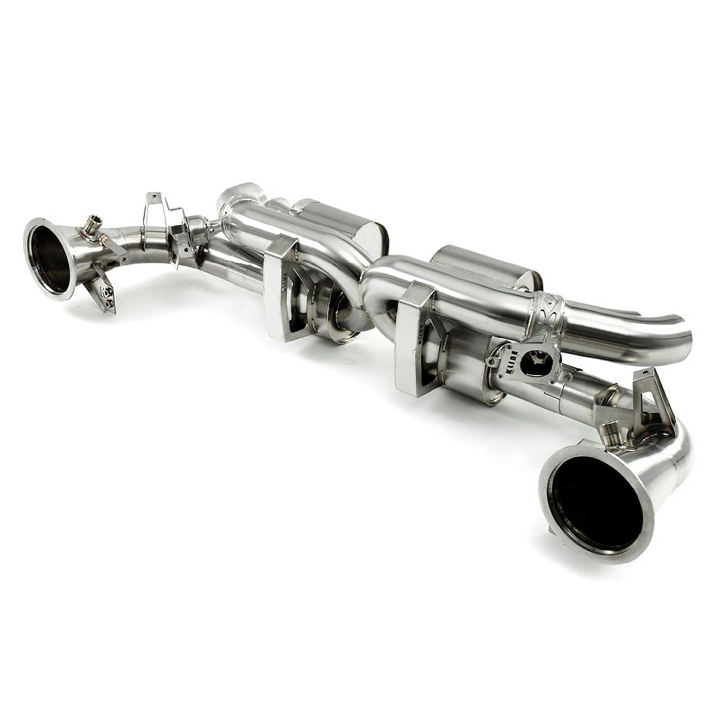 MANHART SLIP-ON EXHAUST FOR PORSCHE 911 (992) TURBO (S) WITH VALVE CONTROL BY KLINE INNOVATION