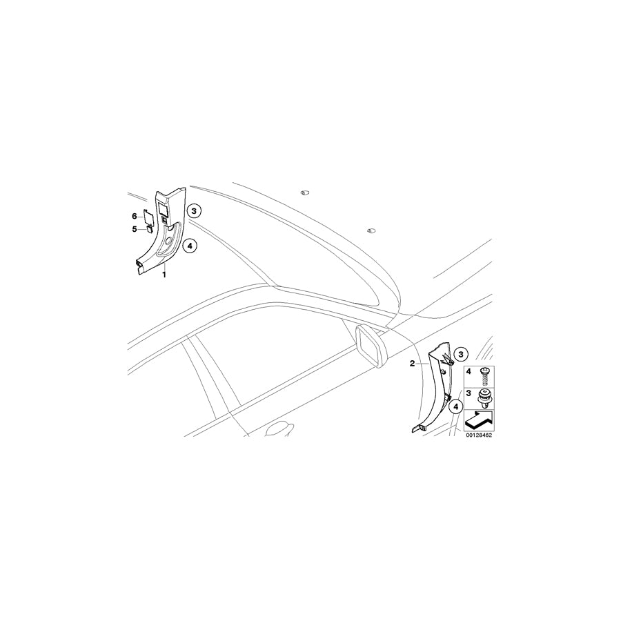 Genuine BMW 51437069424 E61 E60 Lateral Trim Panel Front Right BEIGE (Inc. M5, 530d & 523i) | ML Performance US Car Parts