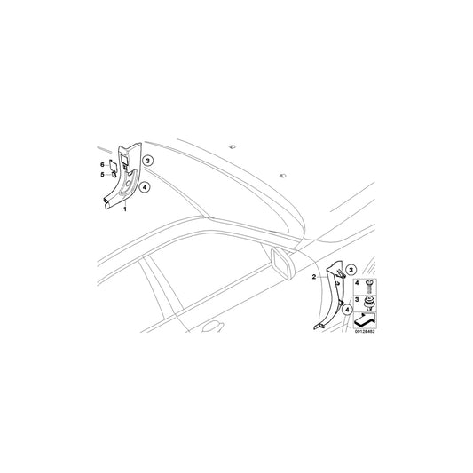 Genuine BMW 51437069424 E61 E60 Lateral Trim Panel Front Right BEIGE (Inc. M5, 530d & 523i) | ML Performance US Car Parts