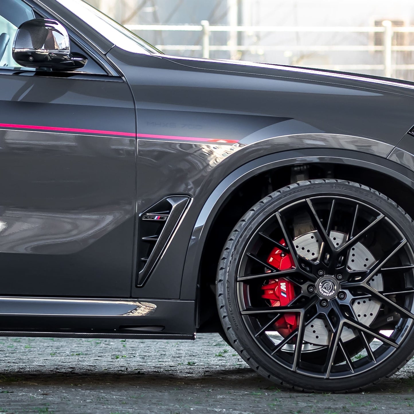 MANHART MH2F9511228 CARBON TWO-PIECE FENDER SIDE BLADES FOR BMW F95 X5M (COMPETITION)