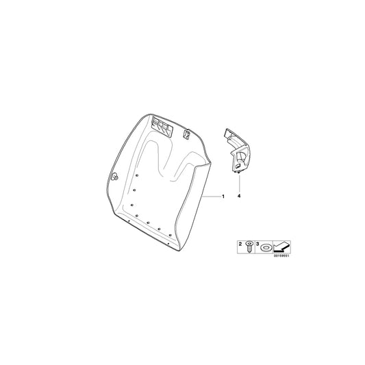 Genuine BMW 52109129410 E93 E93 Rear Panel With Net Bag Right CREAMBEIGE (Inc. 328i, 325d & 335is) | ML Performance US Car Parts