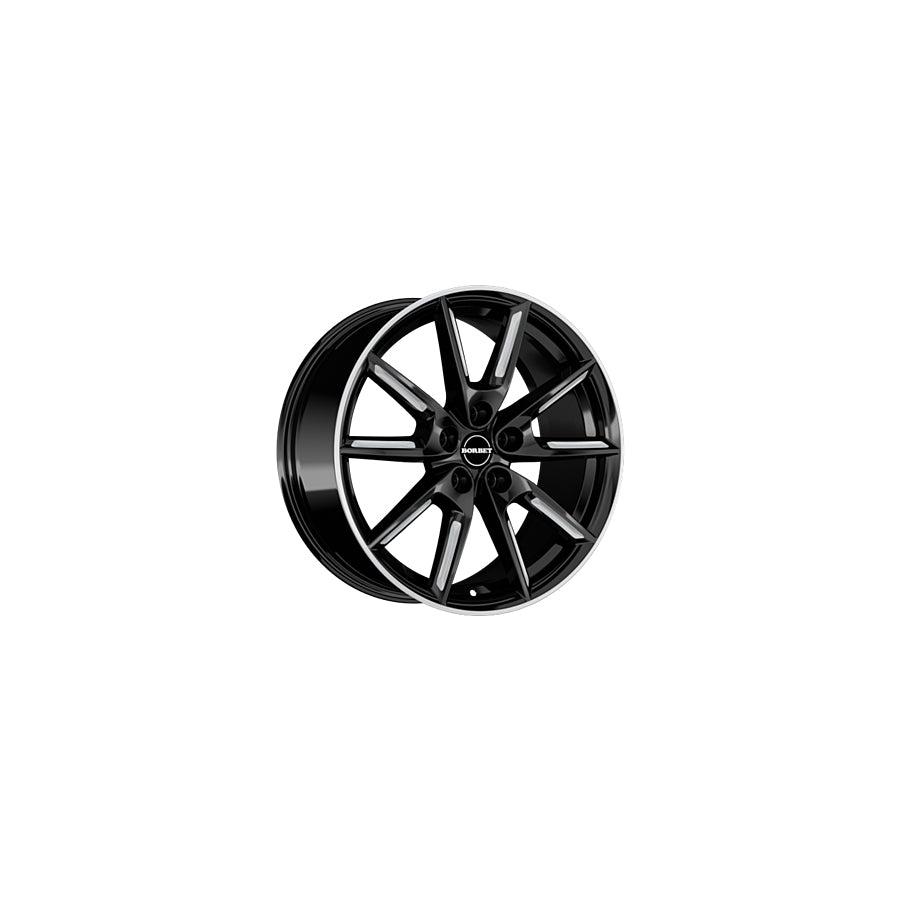 Borbet LX19 8x19 ET50 LX19 80950114,3572,5BMSSR Black Matt Silver Spoke Rim Wheel | ML Performance US Car Parts