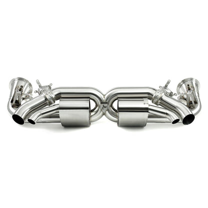 MANHART SLIP-ON EXHAUST FOR PORSCHE 911 (992) TURBO (S) WITH VALVE CONTROL BY KLINE INNOVATION