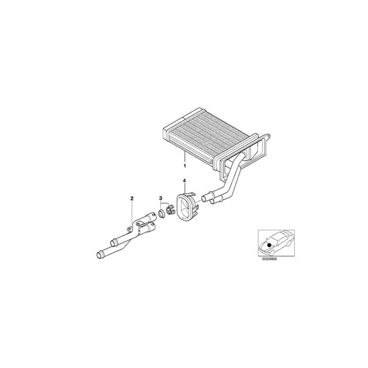 Genuine BMW 64118385272 E52 Set Pipe (Inc. ALPINA V8 & Z8) | ML Performance US Car Parts