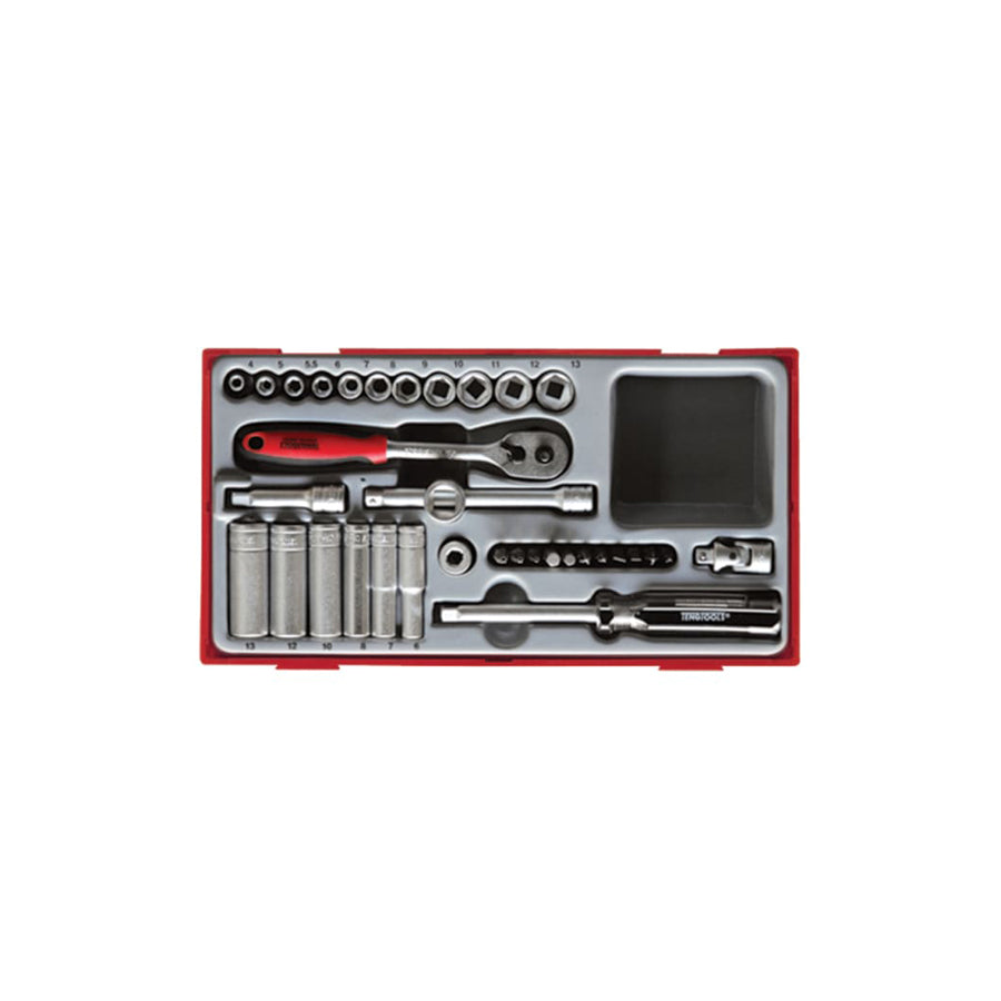 Teng TENTT1435 TT1435 4-13mm Socket Set, 35 Piece - 1/4in Drive | ML Performance US