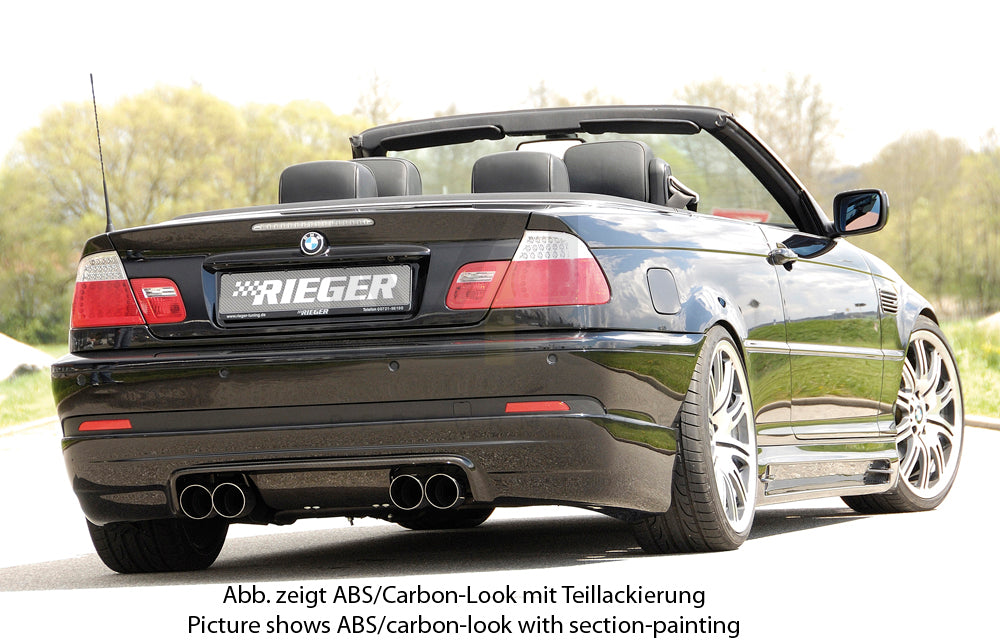Rieger 00099576 BMW 3 Series E46 Rear Diffuser 2 | ML Performance UK Car Parts