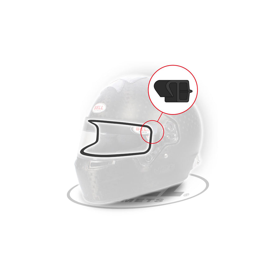 BELL 2090011 RUBBER PROFILE KIT - VISOR EYEPORT EDGE 77CM BLACK BELL HELMET