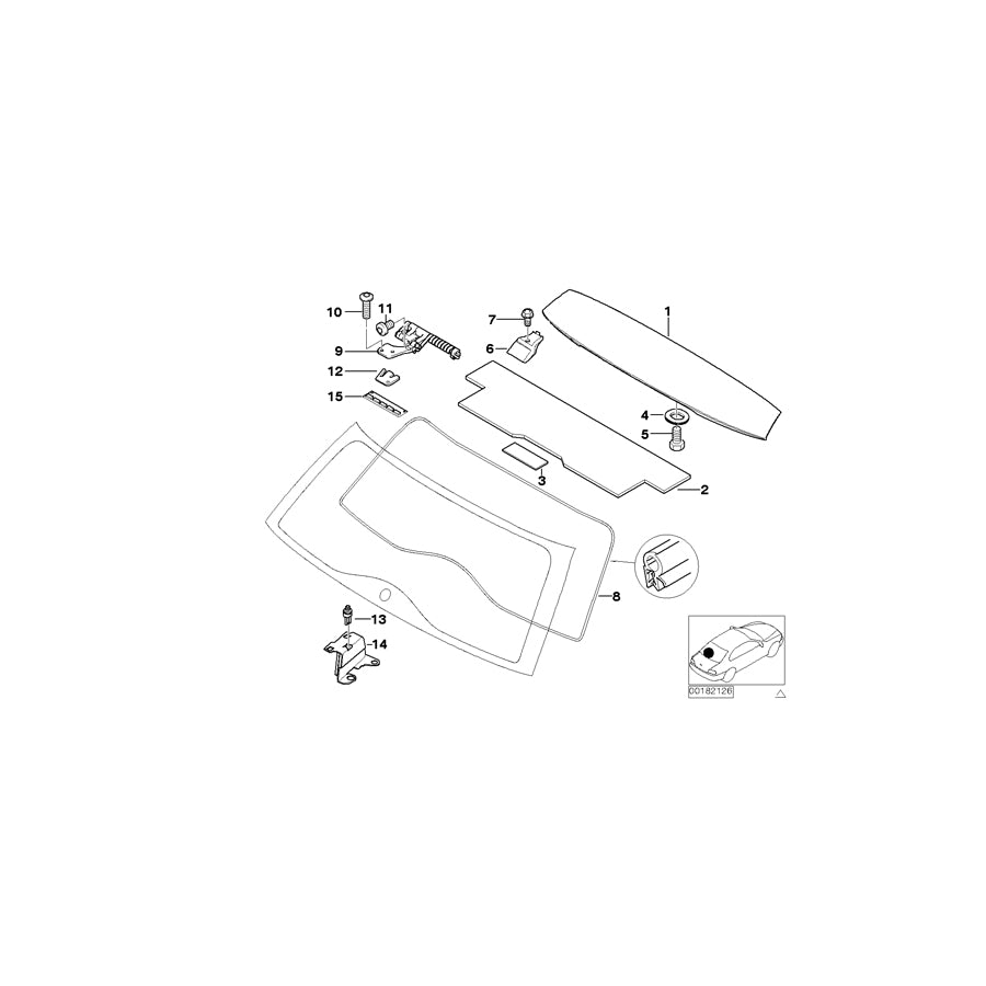 Genuine BMW 51718232847 E46 Clamping Bracket Left (Inc. 325i, 328i & 330i) | ML Performance US Car Parts