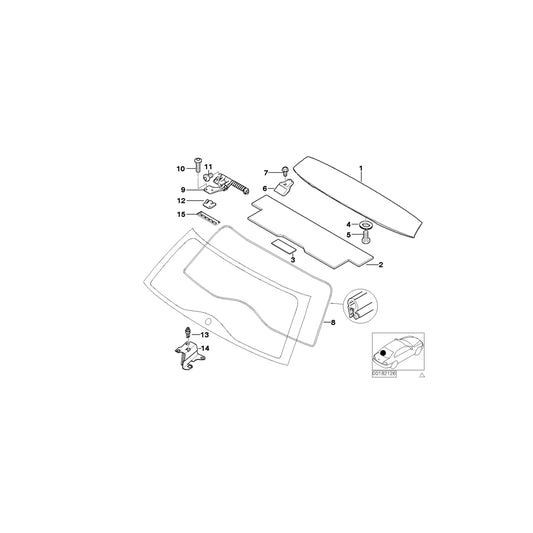 Genuine BMW 51718232847 E46 Clamping Bracket Left (Inc. 325i, 328i & 330i) | ML Performance US Car Parts
