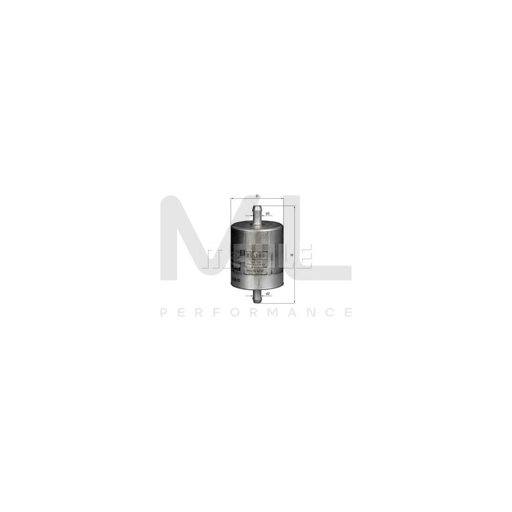 MAHLE ORIGINAL KL 440/4 Fuel filter In-Line Filter, with water drain screw | ML Performance Car Parts