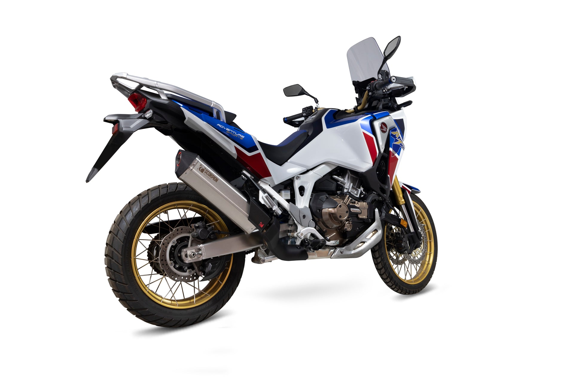 Scorpion RHA194SEO Honda CRF1100L Africa Twin Serket Slip-On - Brushed Stainless Steel Sleeve | ML Performance US US