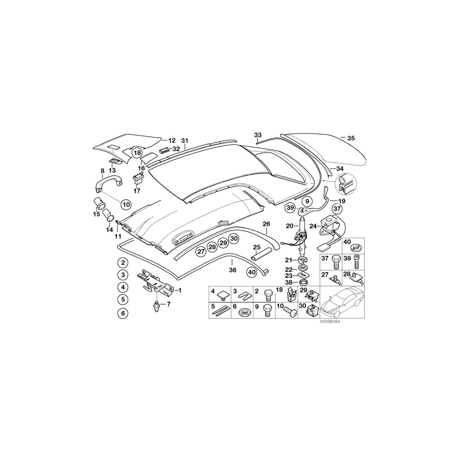 Genuine BMW 54218228926 E46 Lever Right (Inc. 320Ci, 325Ci & 320Cd) | ML Performance US Car Parts