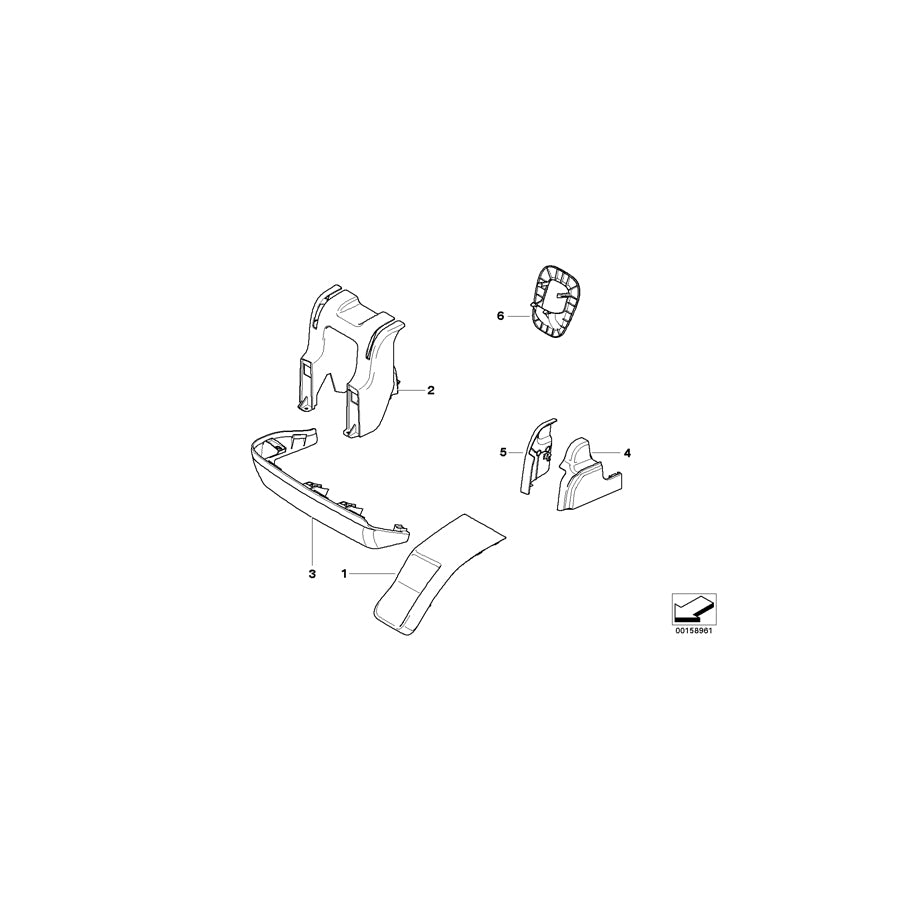 Genuine BMW 52307171980 E70 E70 Trim, Seat Inner Right TABAK (Inc. X5 3.0si, X5 3.0sd & X5 M50dX) | ML Performance US Car Parts