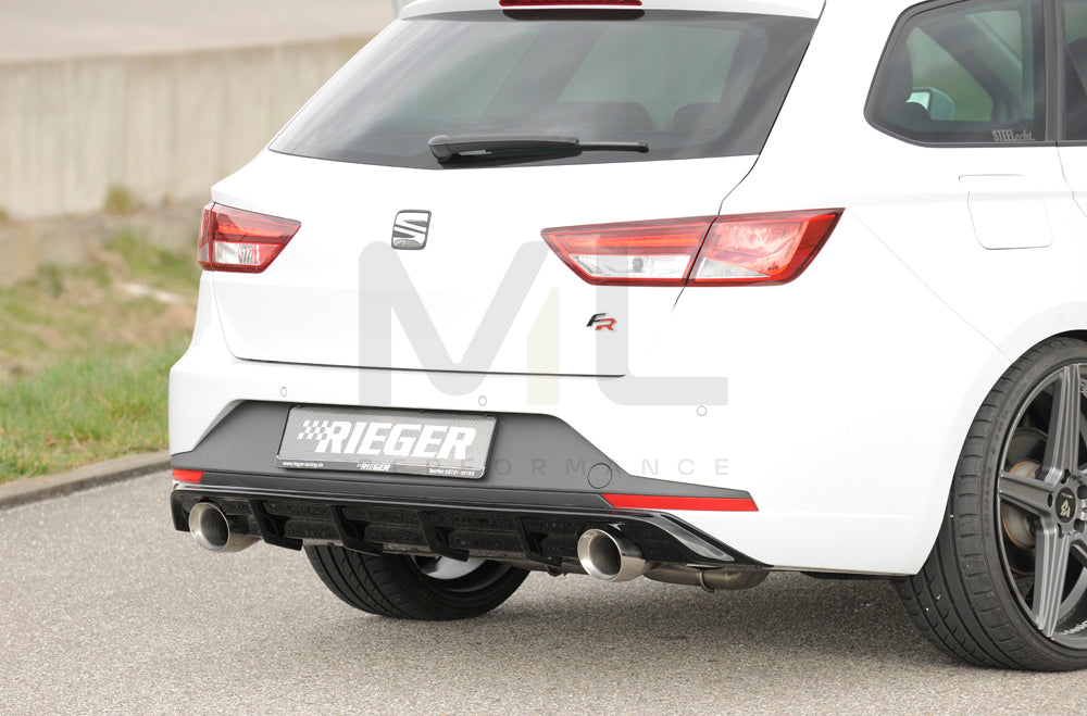 Rieger 00088104 SEAT 5F Leon FR Rear Diffuser 5 | ML Performance UK Car Parts