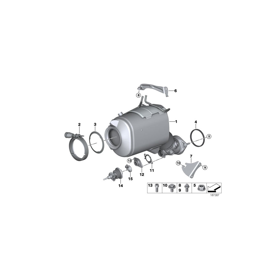 Genuine BMW 18308512290 E90 At-Diesel Particulate Filter (Inc. 335d) | ML Performance US Car Parts