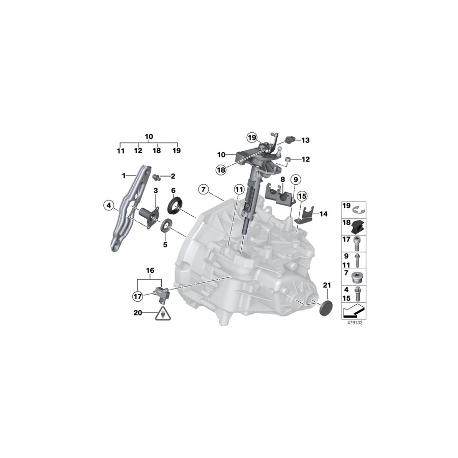 Genuine BMW 23117568470 R56 Coupé Paceman Torx Bolt M5X12 (Inc. Cooper D ALL4 1.6, One Eco 55kW & One 55kW) | ML Performance US Car Parts