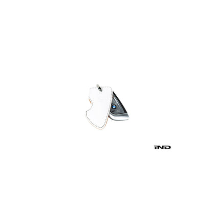 3D Design 7105-0131 Universal Black Leather Key Case (w/ Blue Stitching) - Type C