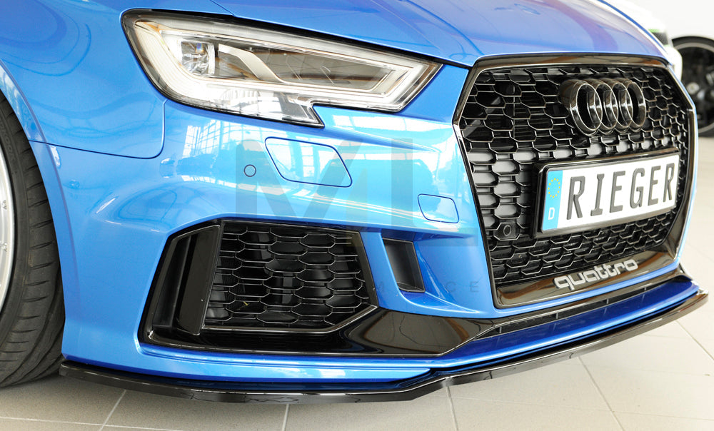Rieger 00088161 Audi 8V RS3 Front Splitter 3 | ML Performance UK Car Parts