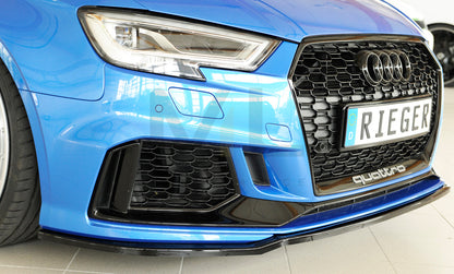 Rieger 00088161 Audi 8V RS3 Front Splitter 3 | ML Performance UK Car Parts