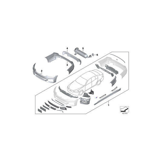 Genuine BMW 18308658508 G30 Rear Muffler With Exhaust Flap (Inc. 530e & 530eX) | ML Performance US Car Parts