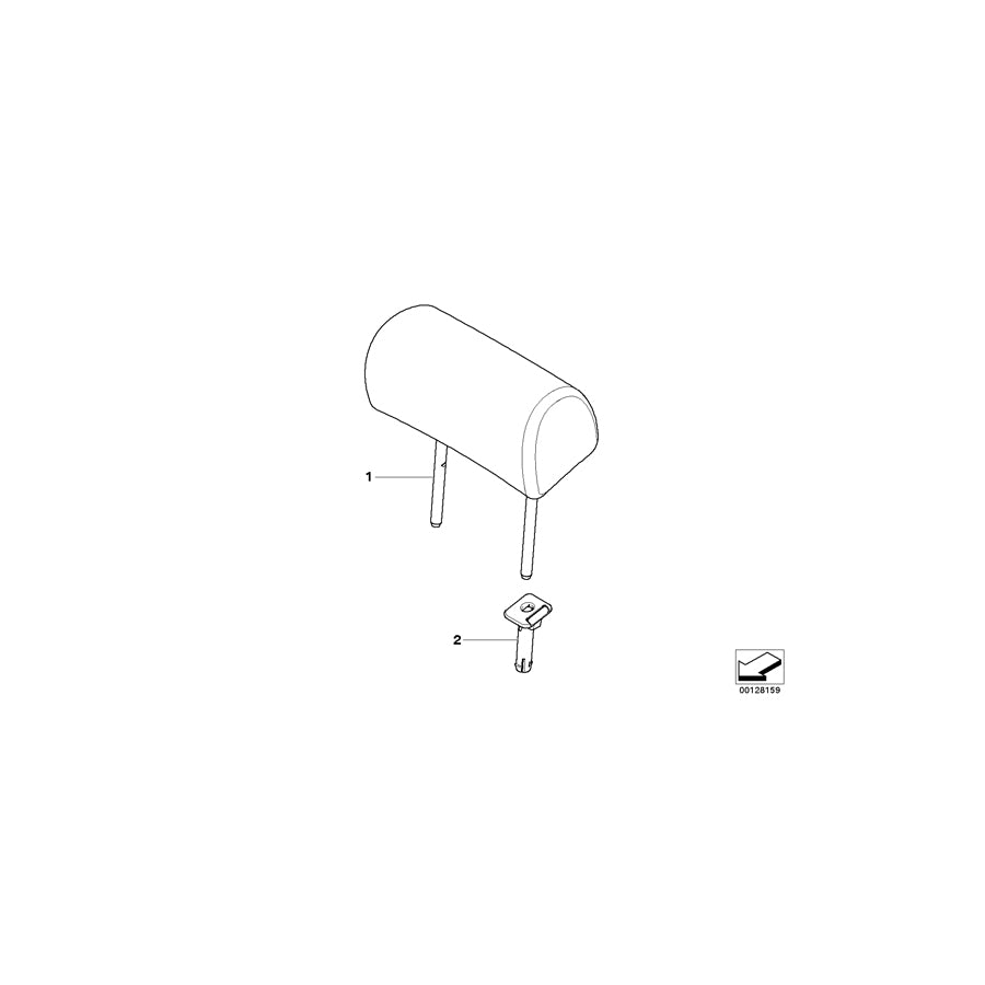 Genuine BMW 52203422308 E83 Headrest Leather TERRACOTTA (Inc. X3 3.0i, X3 3.0si & X3 3.0d) | ML Performance US Car Parts