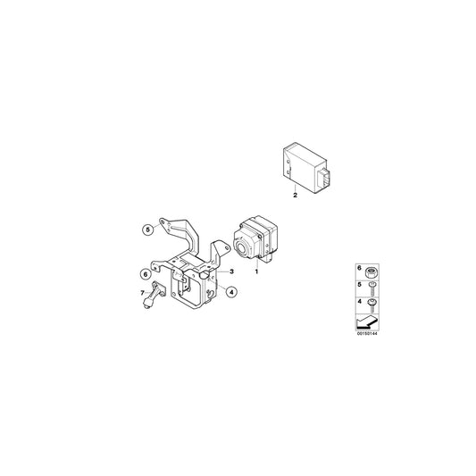 Genuine BMW 66549140527 E63 Bracket, Night Vision Camera (Inc. 630i, 635d & 650i) | ML Performance US Car Parts