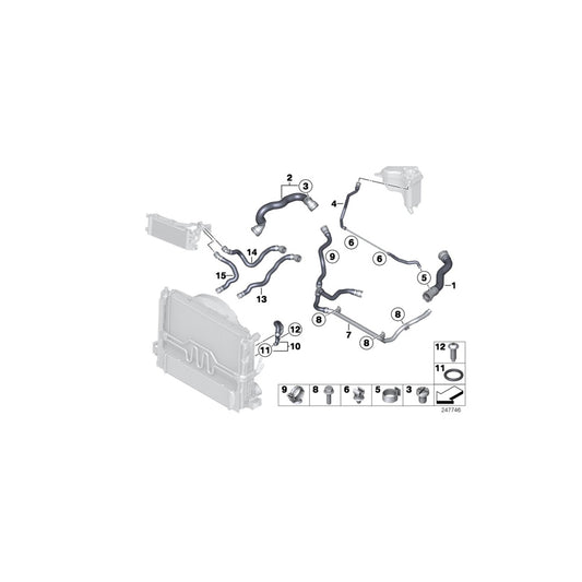 Genuine BMW 17127612816 E89 Refrigerant Pipe (Inc. Z4 18i, Z4 20i & Z4 28i) | ML Performance US Car Parts