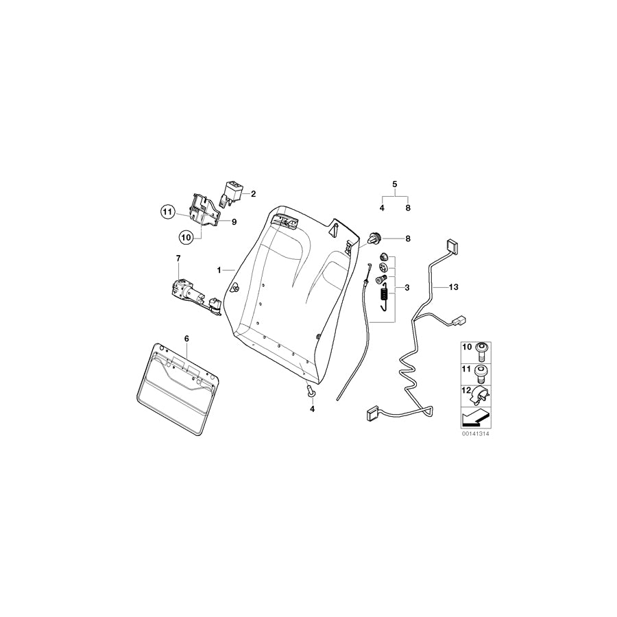Genuine BMW 52107153476 E46 Clip For Hose Line (Inc. 325Ci, 318Ci & 330Ci) | ML Performance US Car Parts