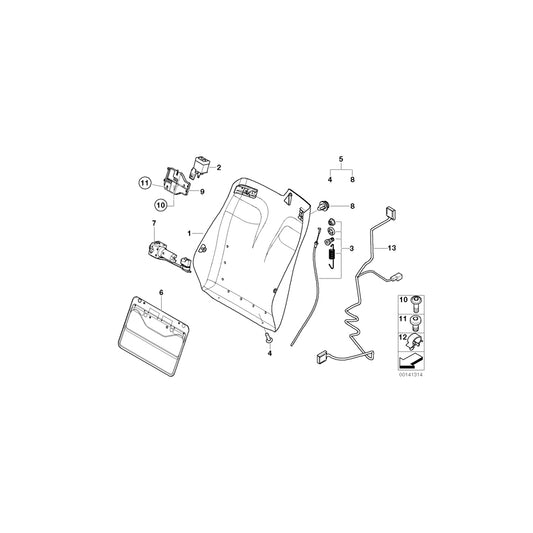 Genuine BMW 52107153476 E46 Clip For Hose Line (Inc. 325Ci, 318Ci & 330Ci) | ML Performance US Car Parts