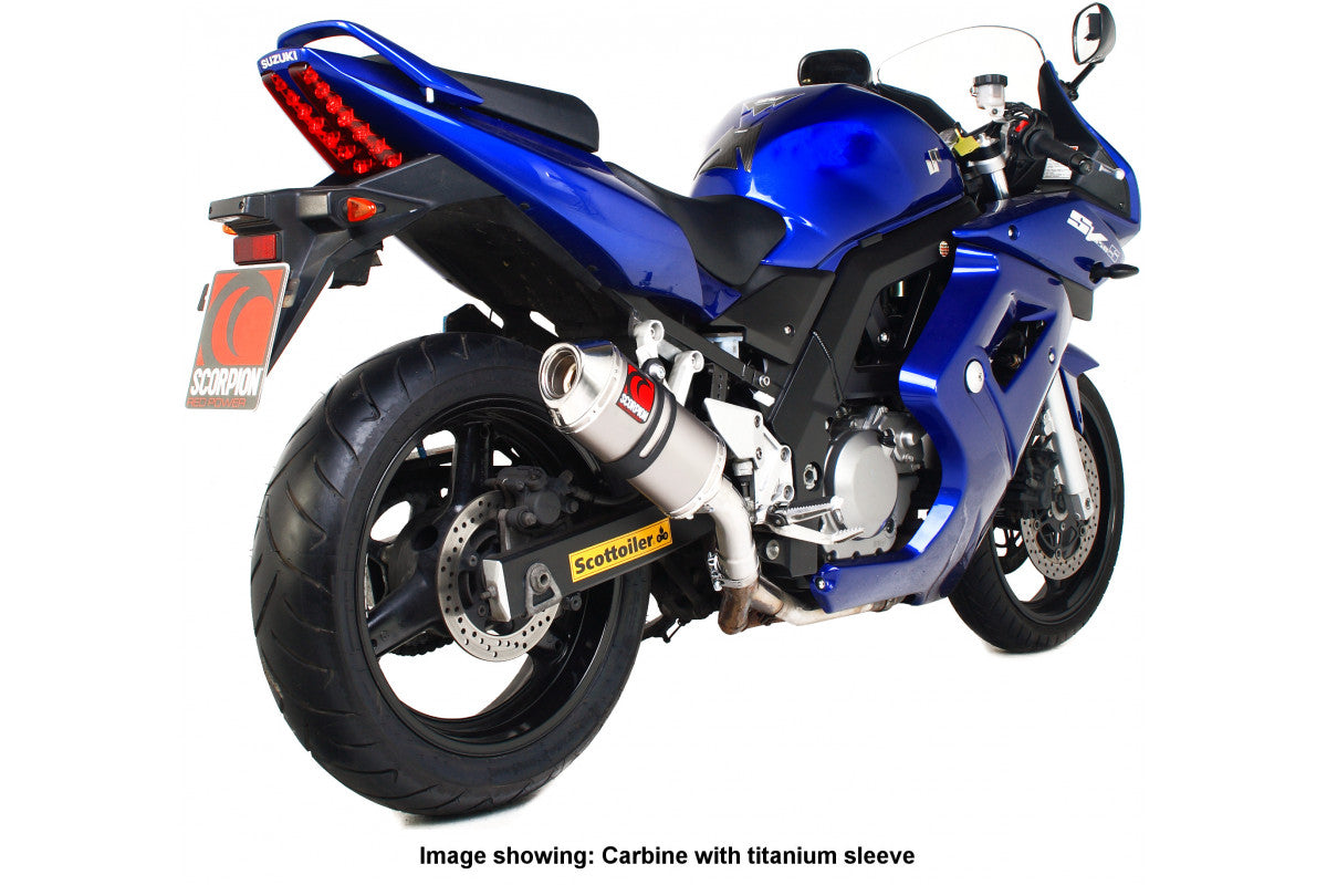 Scorpion ESI88SSO Suzuki SV650 Carbine Slip-On - Polished Stainless Steel Sleeve | ML Performance US US