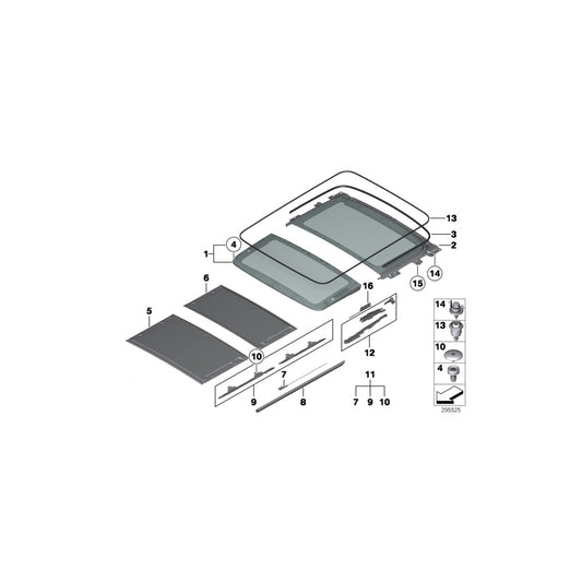 Genuine BMW 54102993886 E84 Set Of Seals For Side Trim Panel (Inc. X1 25dX, X1 28iX & X1 25iX) | ML Performance US Car Parts