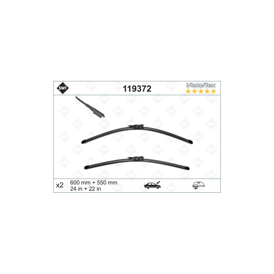Swf Visioflex 119372 Wiper Blade For Fiat Multipla (186) | ML Performance US Car Parts