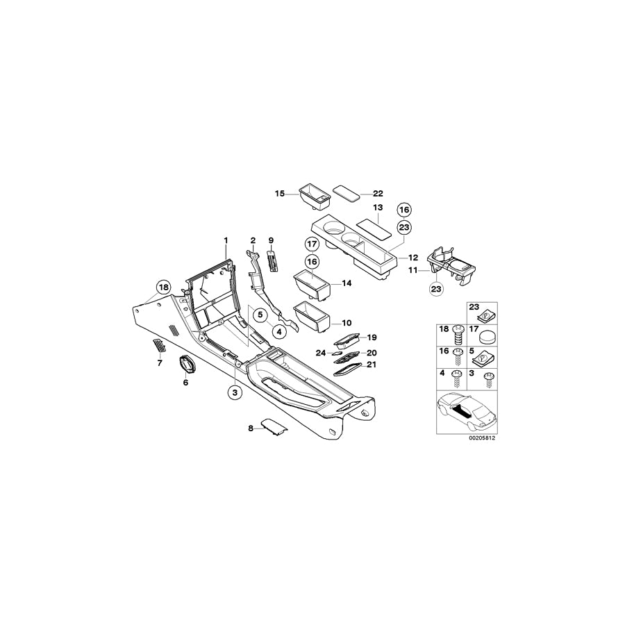 Genuine BMW 51162693700 E36 Frame (Inc. Z3 2.8, Z3 2.5i & Z3 2.0) | ML Performance US Car Parts