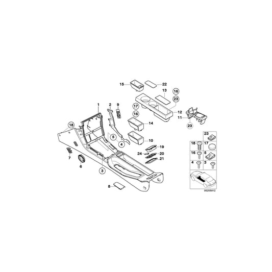 Genuine BMW 51162693700 E36 Frame (Inc. Z3 2.8, Z3 2.5i & Z3 2.0) | ML Performance US Car Parts