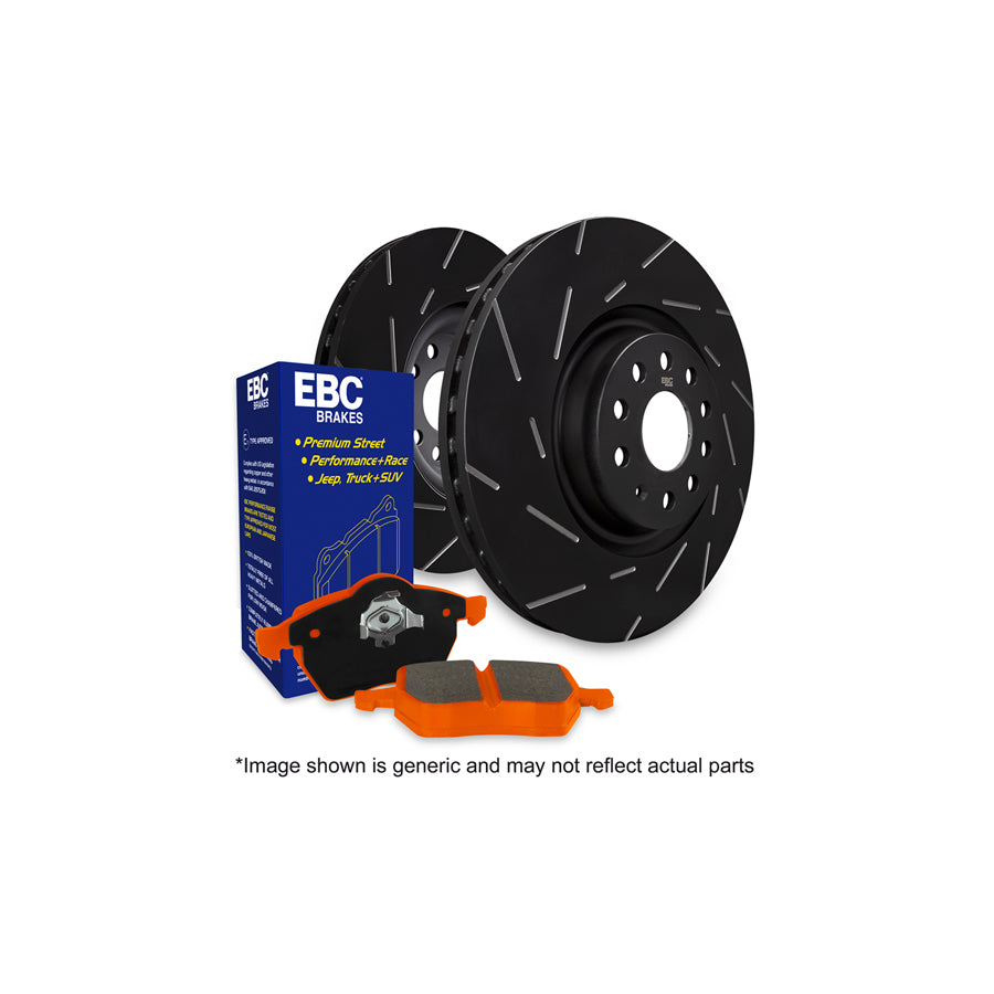EBC PD10KR196 Opel Vauxhall Orangestuff Rear Brake Pad & USR Disc Kit - Girling/TRW Caliper (Inc. Astra & Zafira) 1 | ML Performance US Car Parts