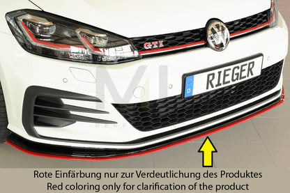 Rieger 00059515 VW Mk7 Golf GTI-TCR Front Splitter 2 | ML Performance UK Car Parts