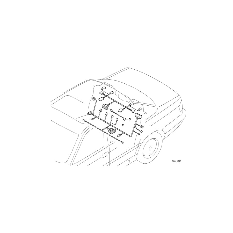 Genuine BMW 61128370338 E38 Current Supply Wiring Set (Inc. 740d, 750iLP & 730i) | ML Performance US Car Parts