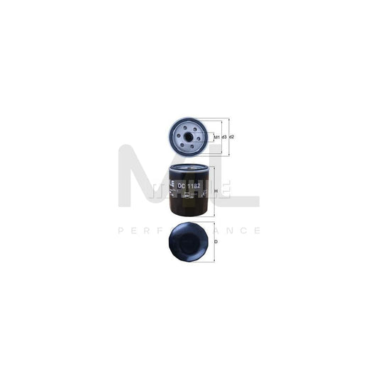 MAHLE ORIGINAL OC 1182 Oil Filter Spin-on Filter | ML Performance Car Parts