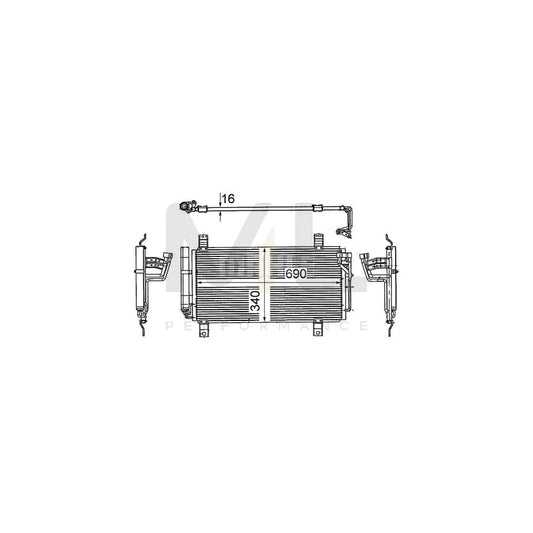 MAHLE ORIGINAL AC 714 000S Air conditioning condenser for MAZDA 6 with dryer | ML Performance Car Parts