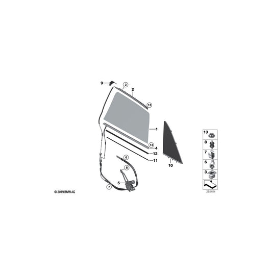 Genuine BMW 61137691394 RR4 (R Fixing Clamp (Inc. Ghost & Ghost EWB) | ML Performance US Car Parts