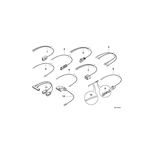 Genuine BMW 61113413972 E83 E83 Rep.Cable F Left Column B /Control Unit (Inc. X3 1.8d, X3 3.0si & X3 3.0d) | ML Performance US Car Parts