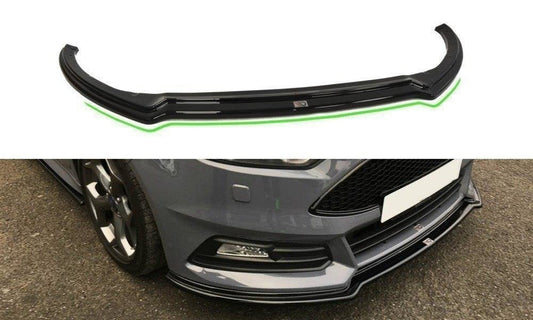 Maxton Design FO-FO-3F-ST-FD3T Front Splitter V.3 Ford Focus ST MK3 (Facelift) | ML Performance UK Car Parts