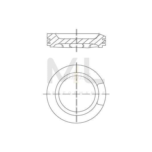 MAHLE ORIGINAL 033 04 00 Piston 81,01 mm | ML Performance Car Parts