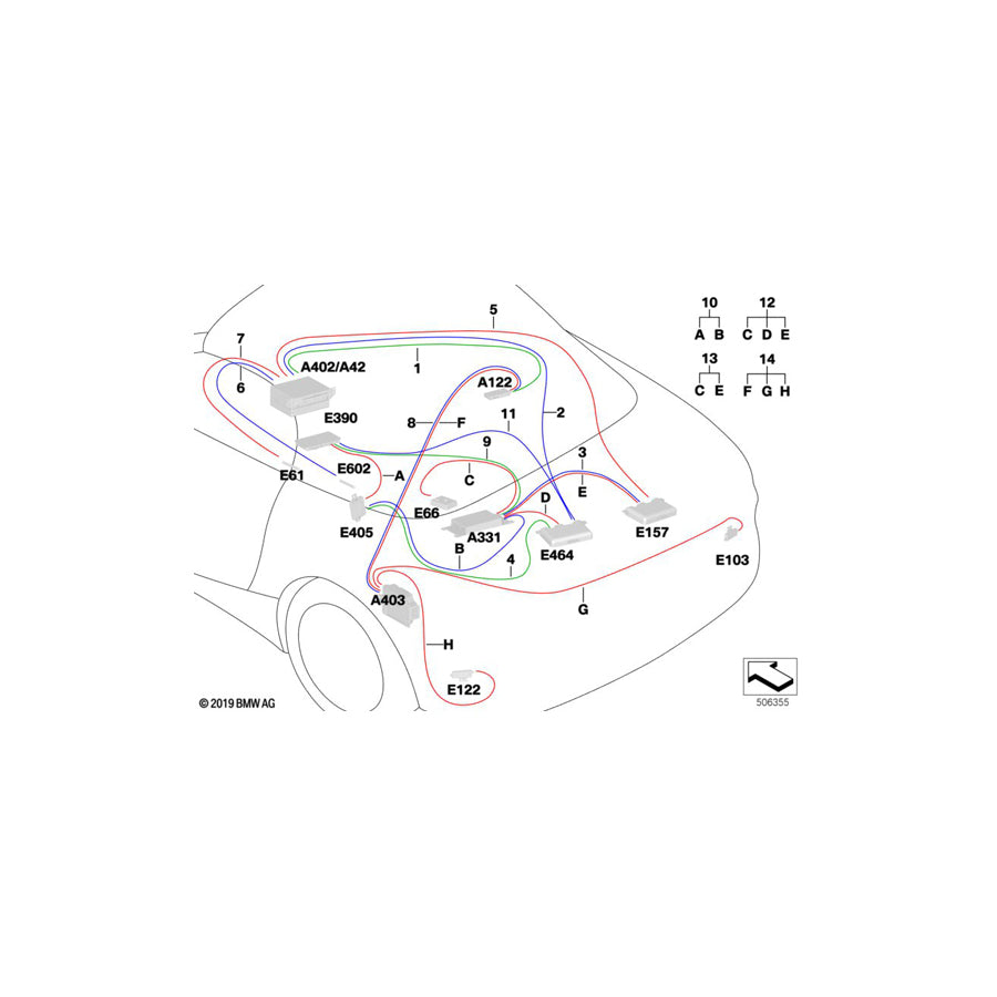 Genuine BMW 61118718073 G29 Rep.Module Antenna Wires Atm (Inc. Z4 30i, Z4 M40i & Z4 20i) | ML Performance US