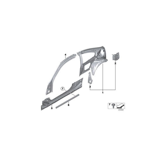 Genuine BMW 41217263867 F13 F13 Cover Panel, Wheel House, Left (Inc. 640d, 650iX 4.0 & 640i) | ML Performance US Car Parts